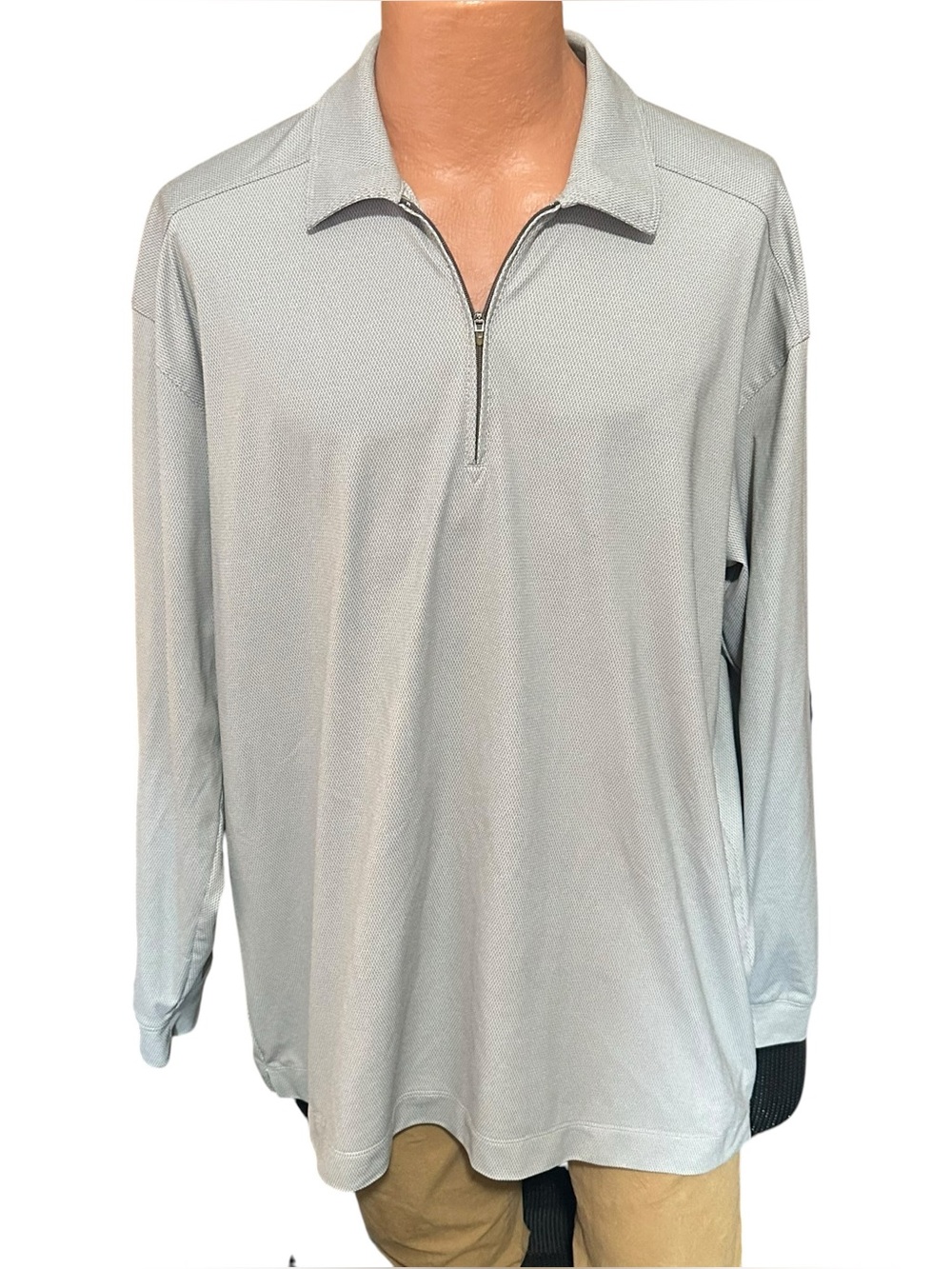VTG Nike Tiger Woods 1/4 Zip Pullover Polo Long Sleeve Style: 229975 SZ XL